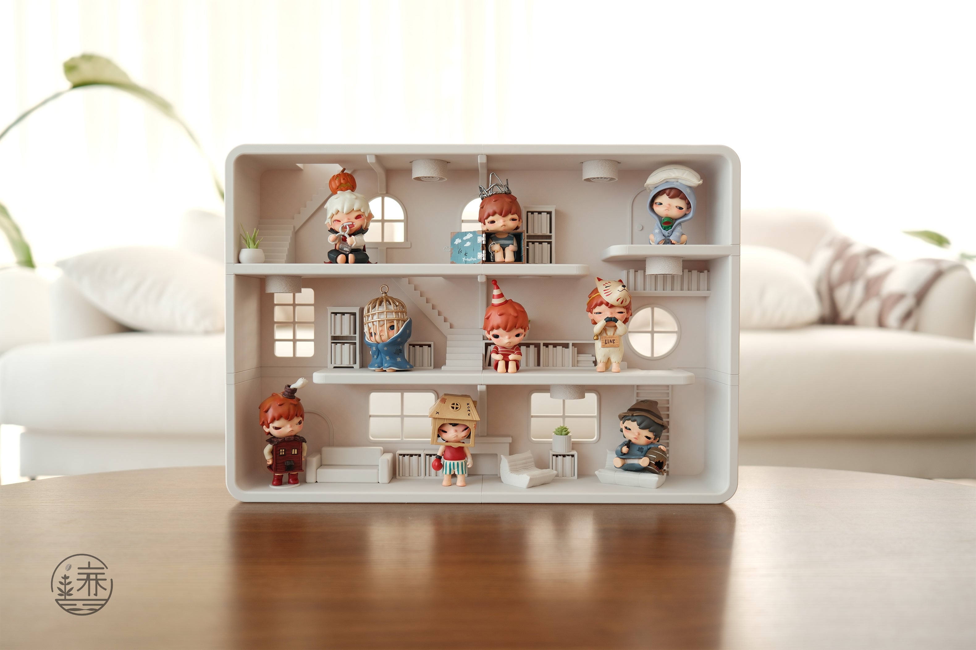 NEW (Version 2) Hirono Loft Home Display Shelf: Collectibles Stand