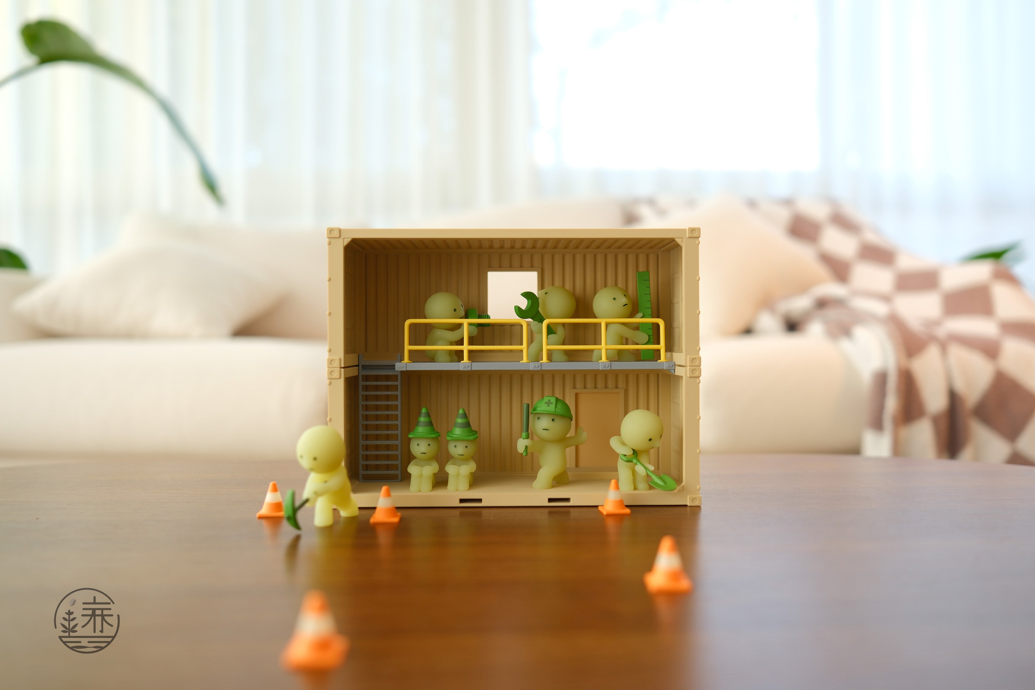 Smiski Shipping Container - Cargo Green