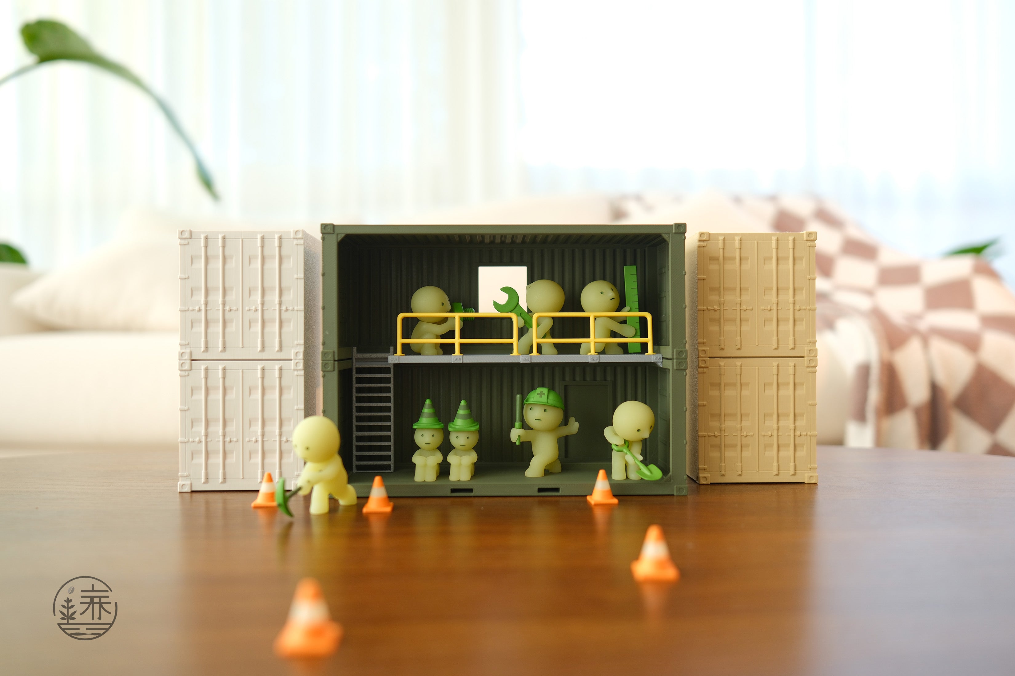 Smiski Shipping Container - Cargo Green