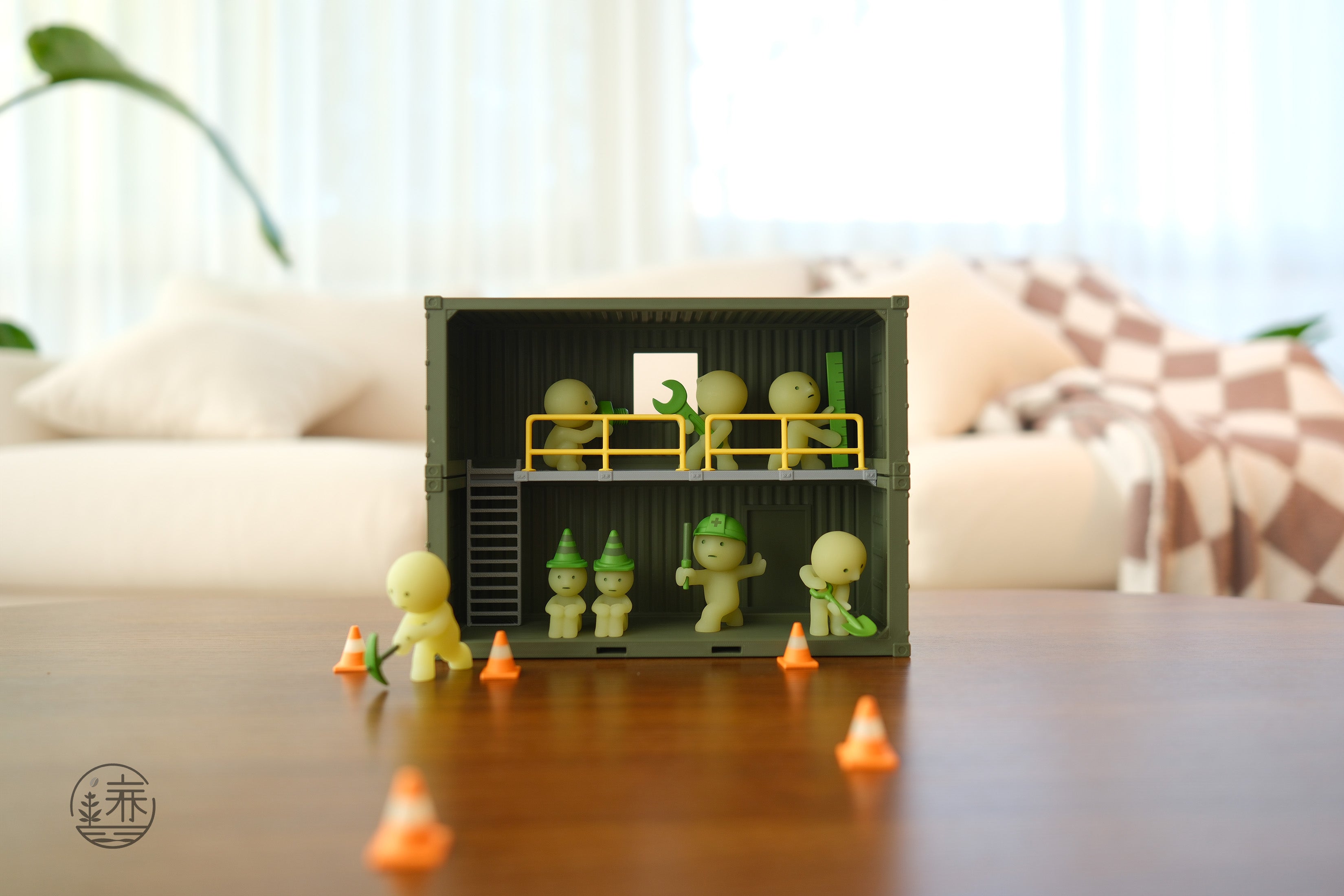 Smiski Shipping Container - Cargo Green