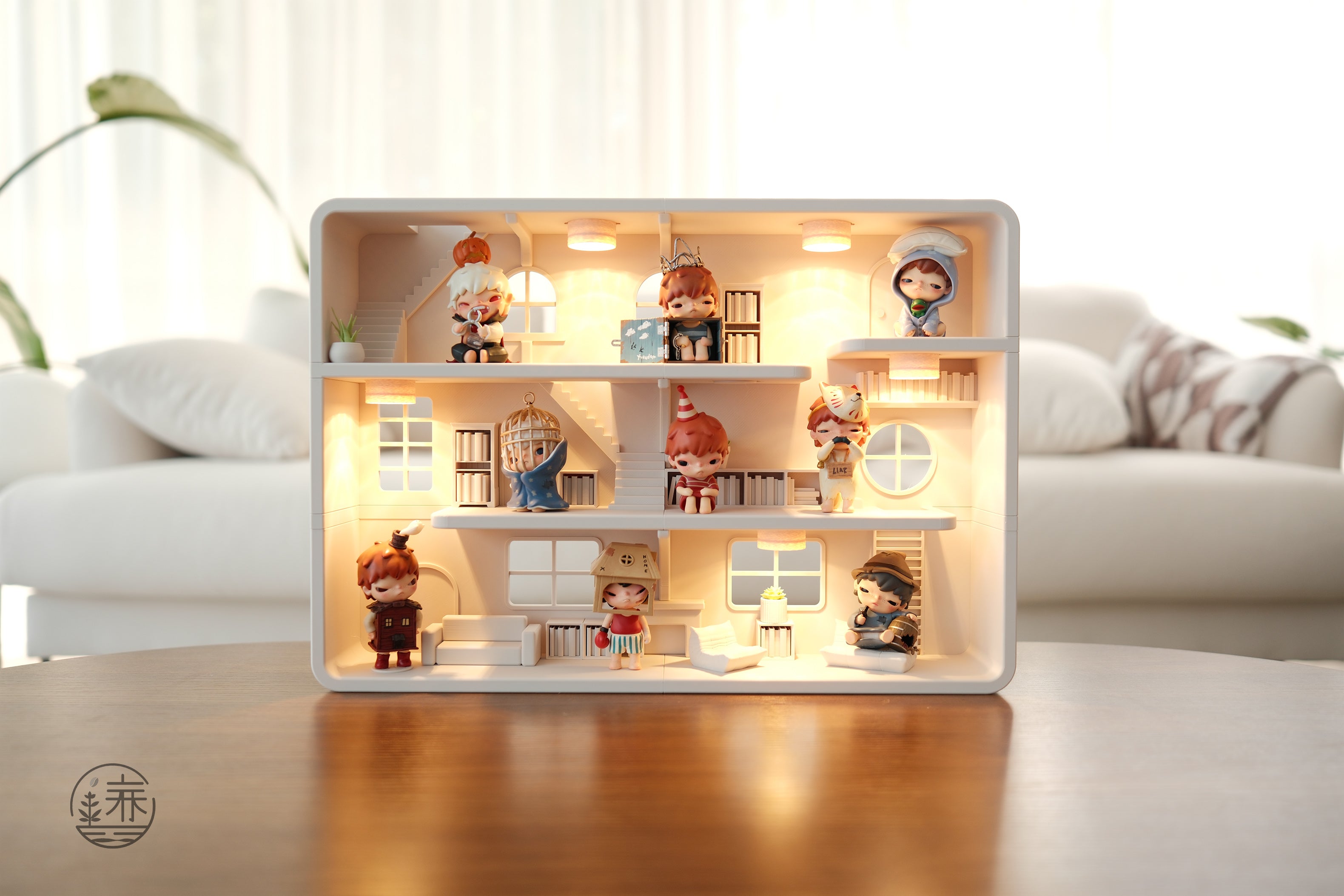 NEW (Version 2) Hirono Loft Home Display Shelf: Collectibles Stand House