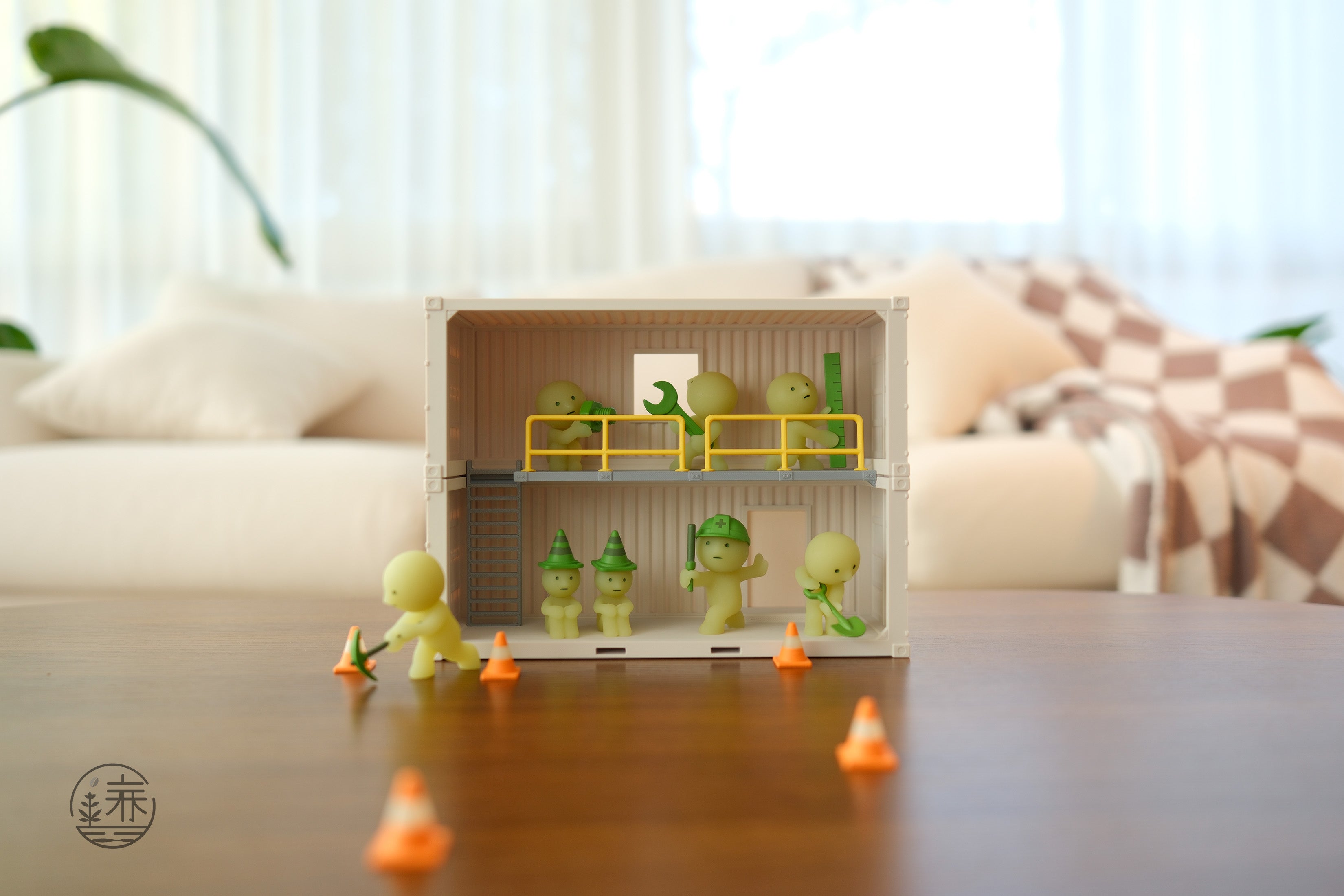 Smiski Shipping Container - Cargo Green