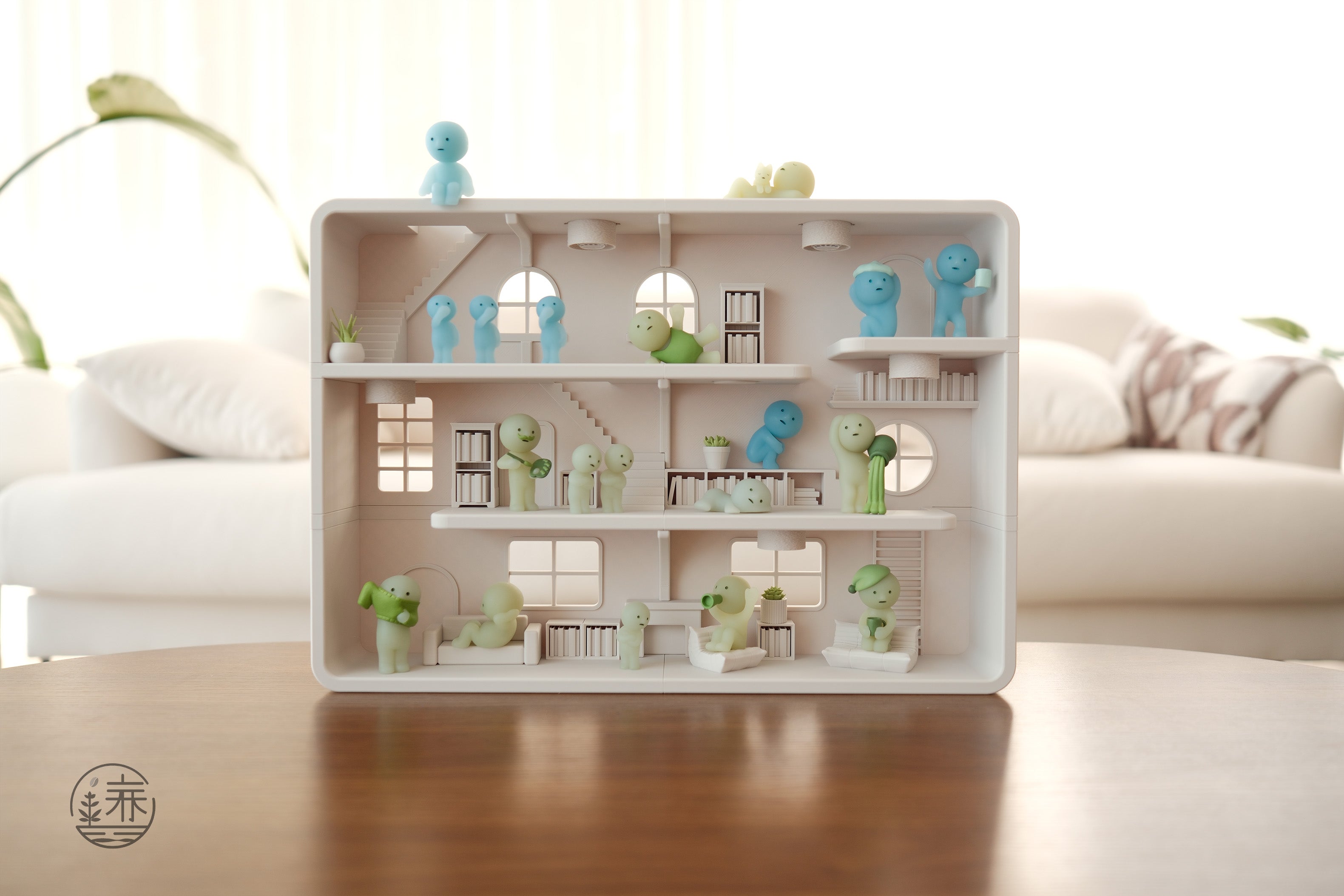 NEW (Version 2) Smiski Home Loft Display Shelf : Collectibles Stand House