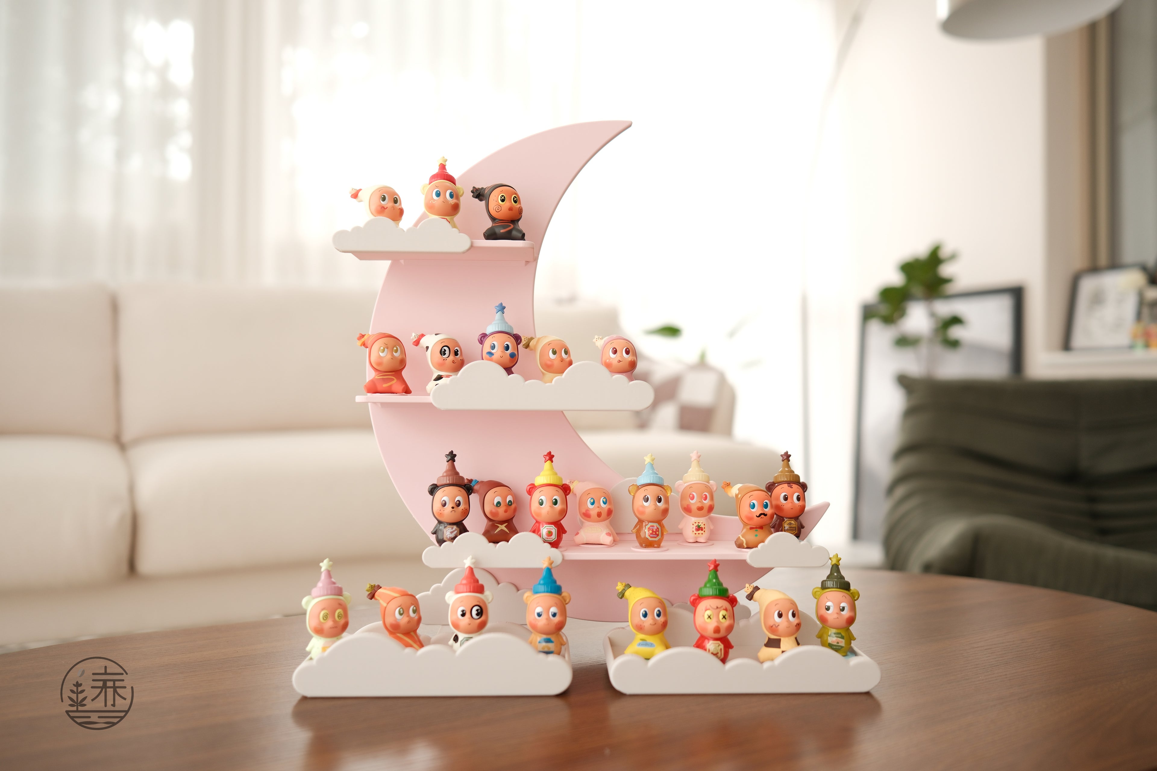 Twinkle Twinkle Display Shelf Stand House - Blush Moon and Cloud Series - made by CG
