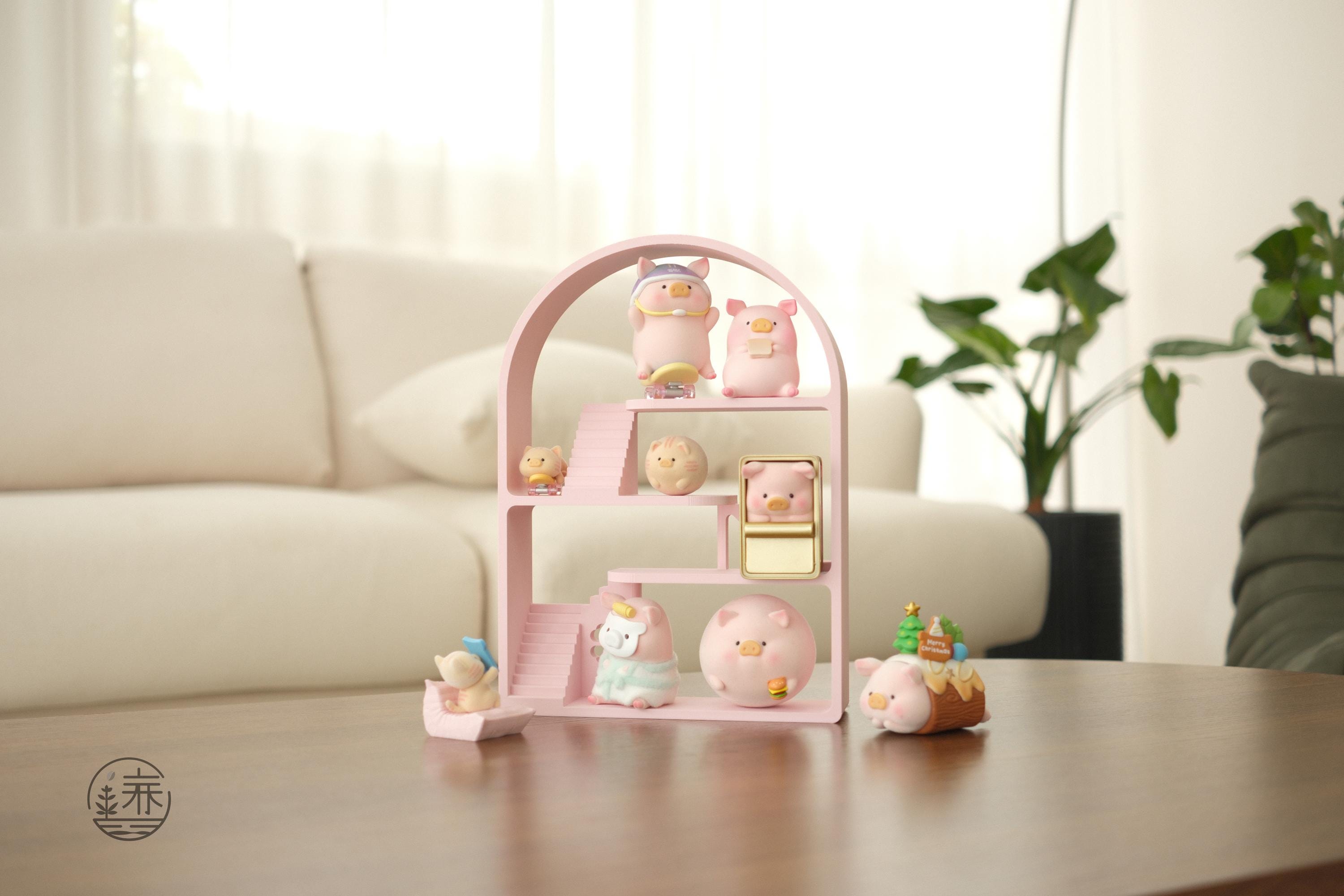 Smiski, LuLu the Piggy, Display Shelf Stand House - 4 Seasons Series Home - made by CG
