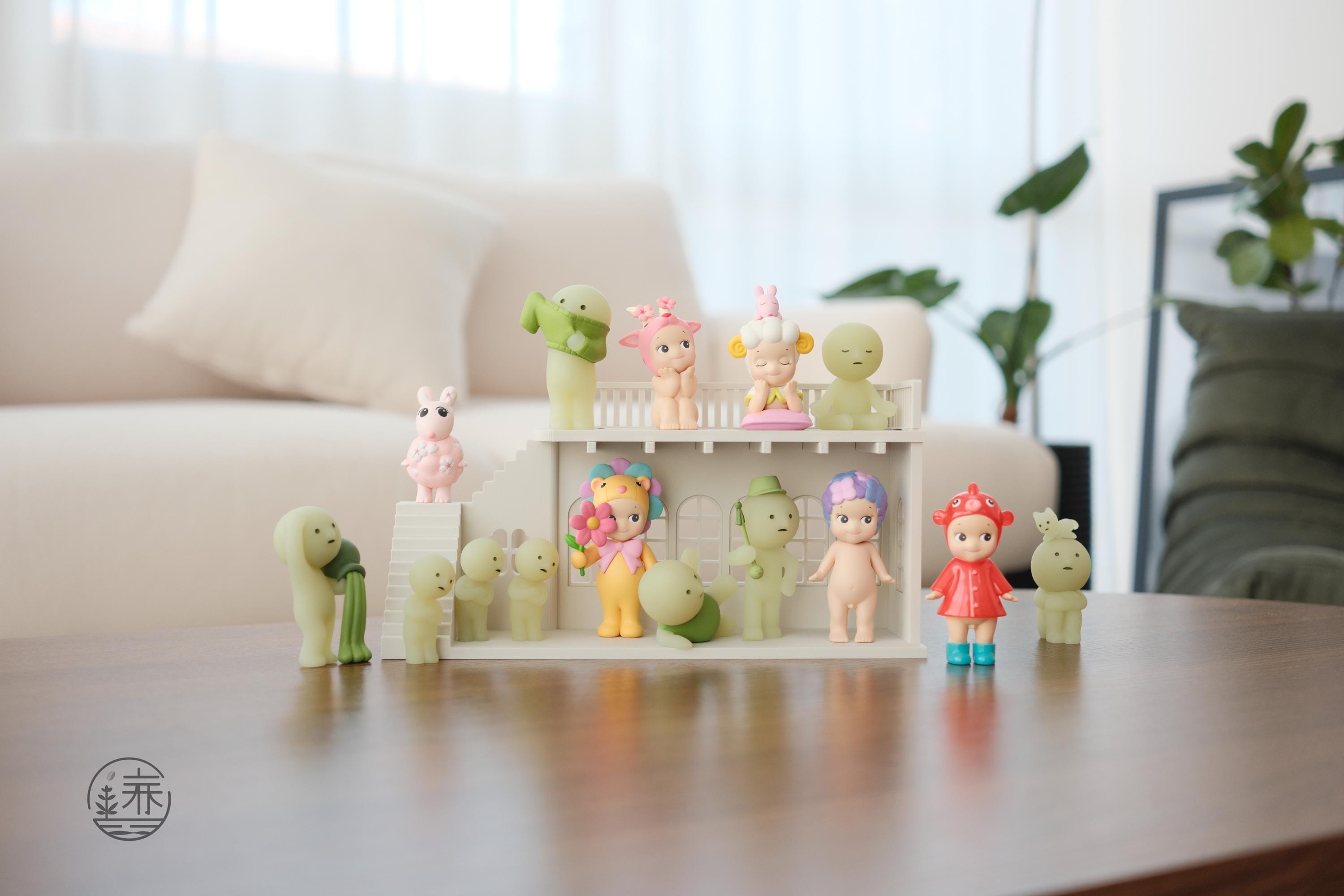 Smiski and Sonny Angel Display Shelf Stand House - Timeless Series - made by CG