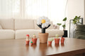 Light Stick Flower Pot Display - Handmade Decor