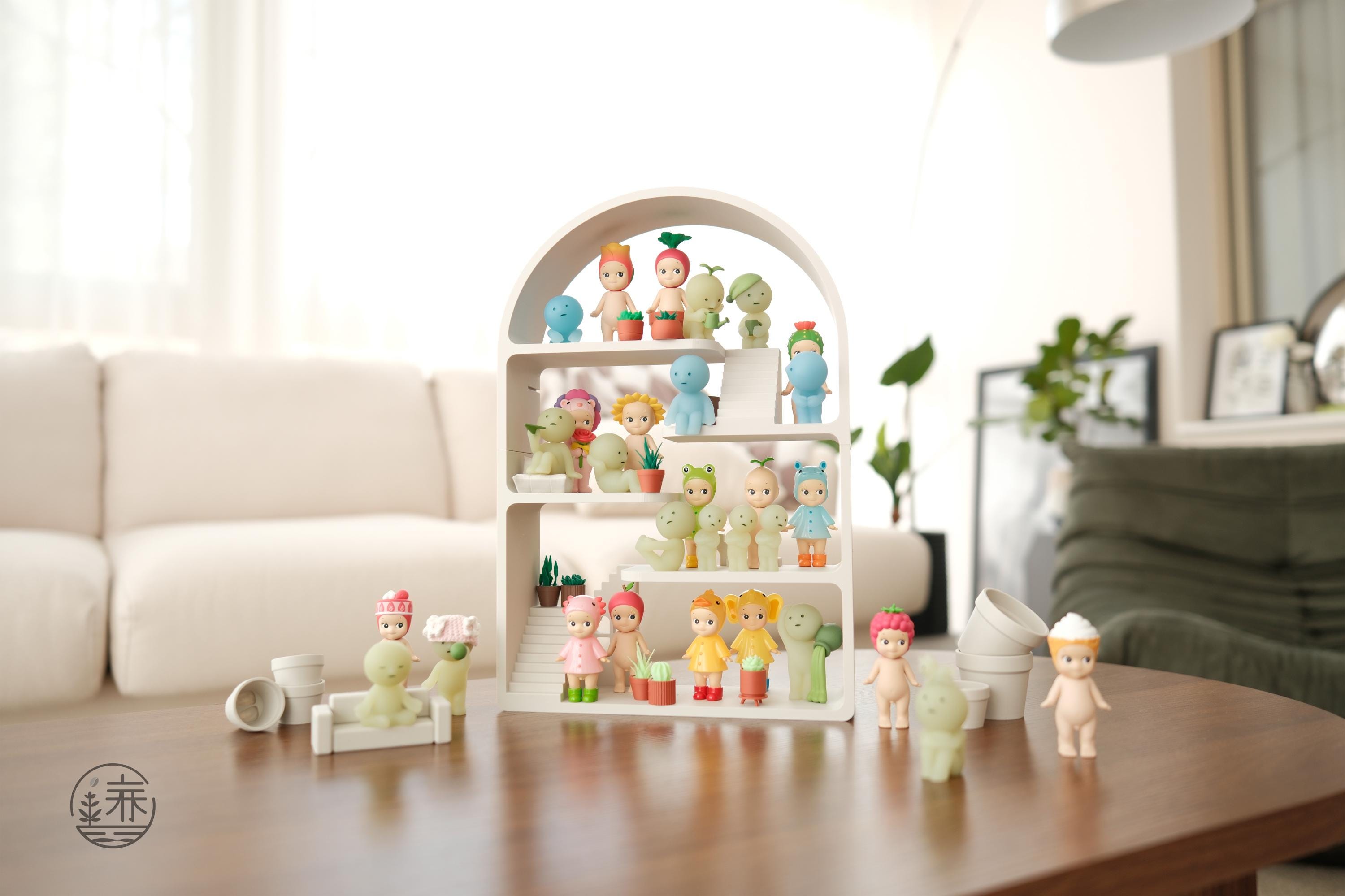 Smiski & Sonny Angel Display Shelf: Large Collectibles Stand