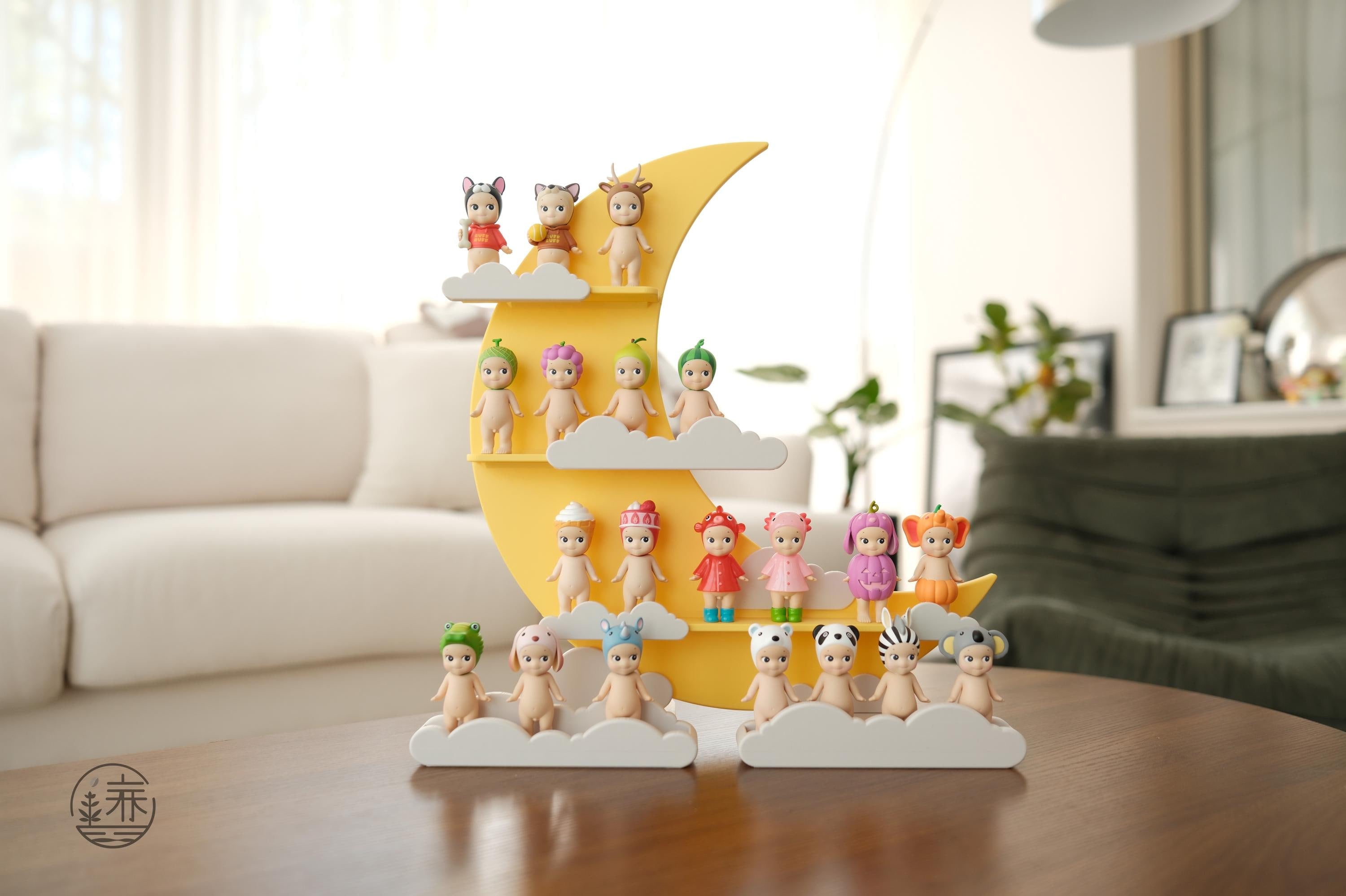Hirono Display Shelf Stand House - Moon and Cloud Series - made by CG
