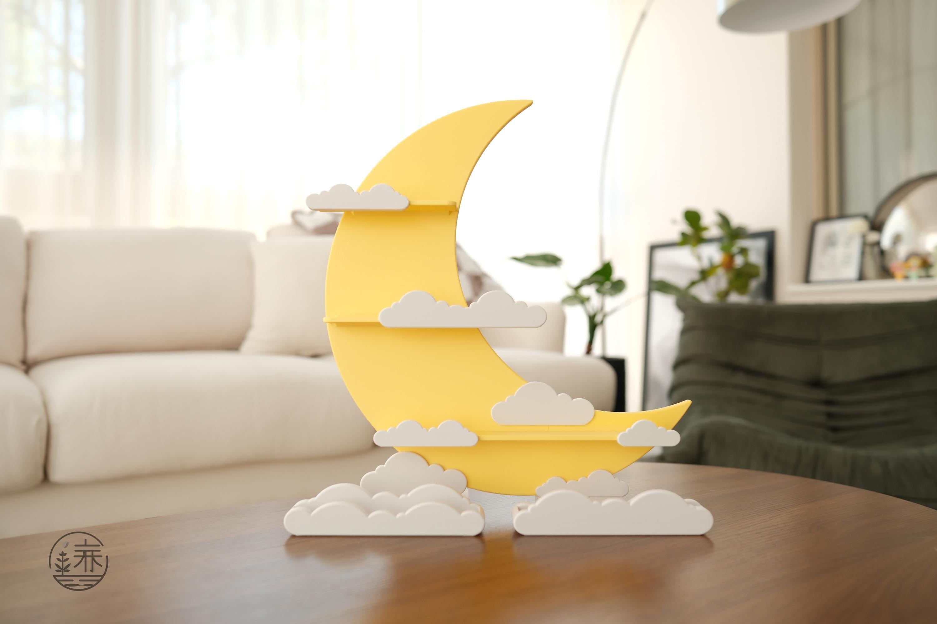 Sonny Angel Display Shelf Stand House - Moon and Cloud Series - made by CG