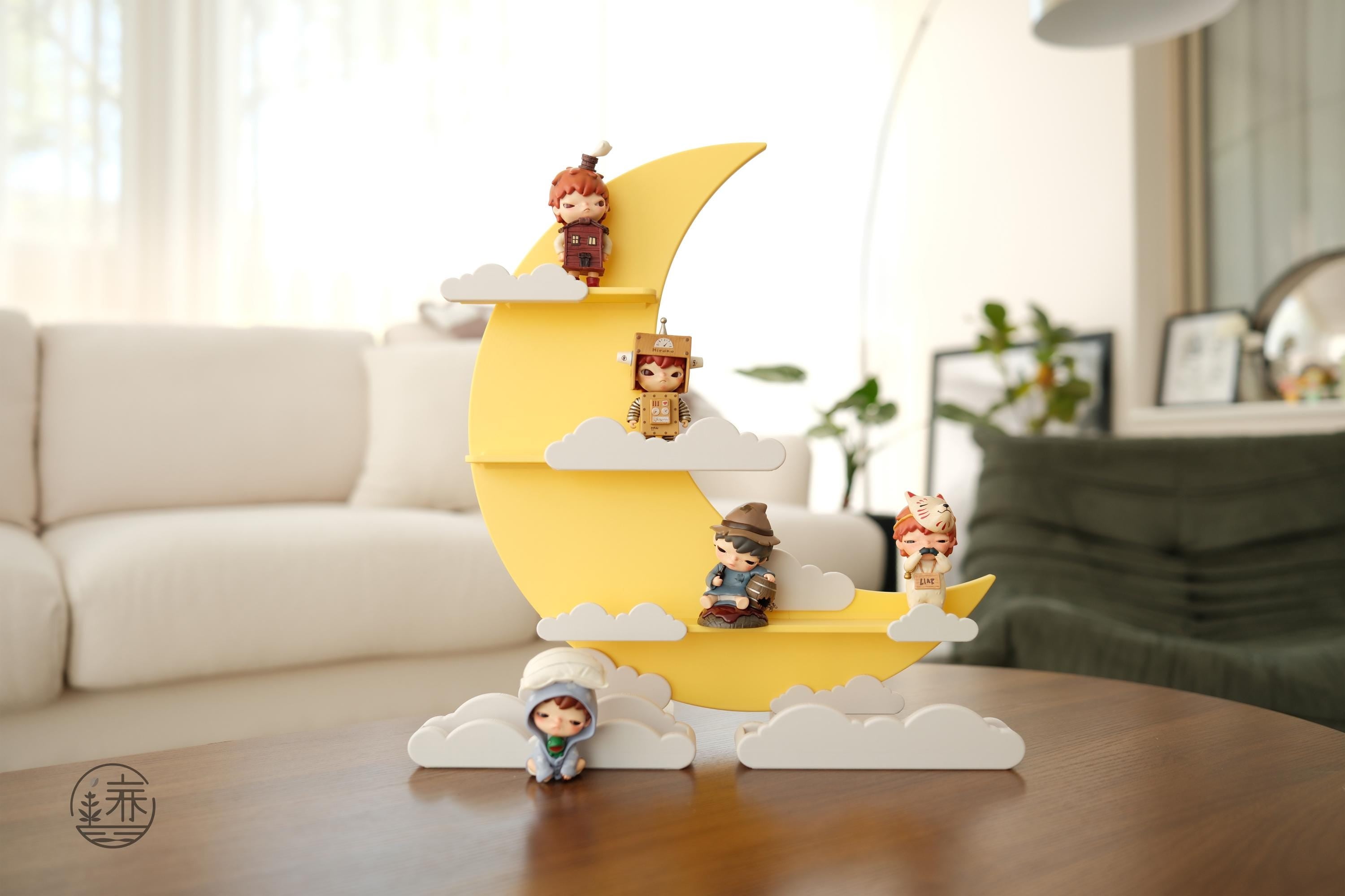 Smiski Display Shelf Stand House - Moon and Cloud Series - made by CG