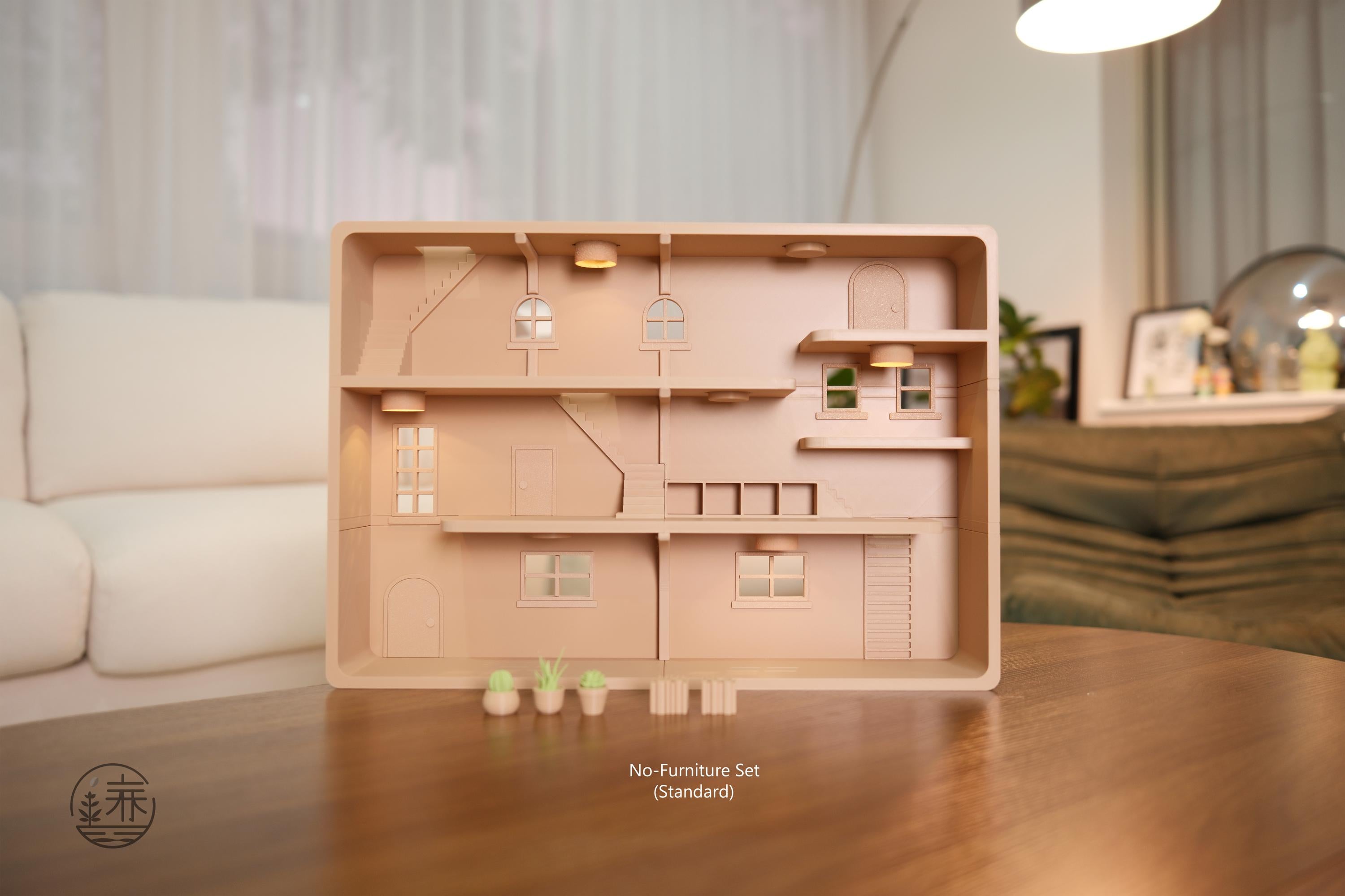 Smiski Home Loft Display Shelf: Collectibles Stand House