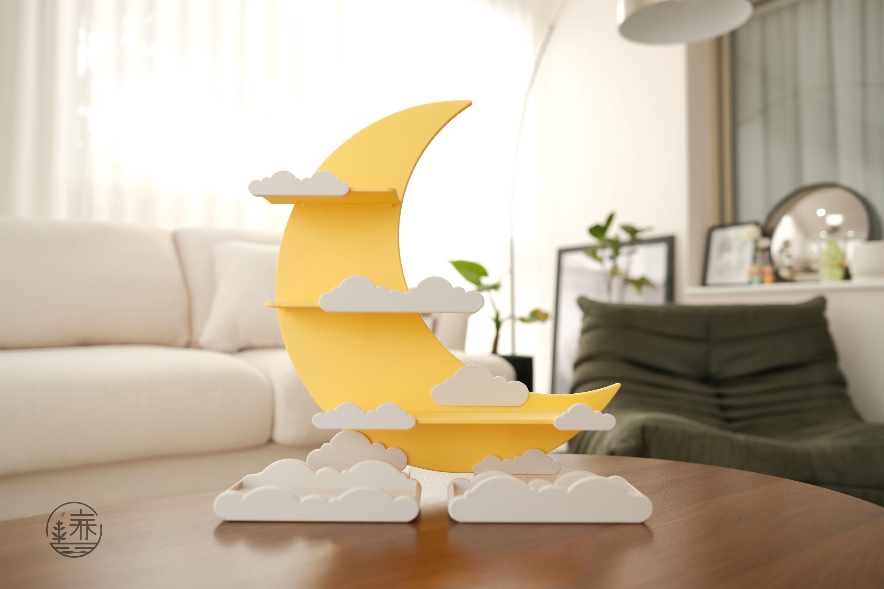 Twinkle Twinkle Display Shelf Stand House - Moon and Cloud Series - made by CG