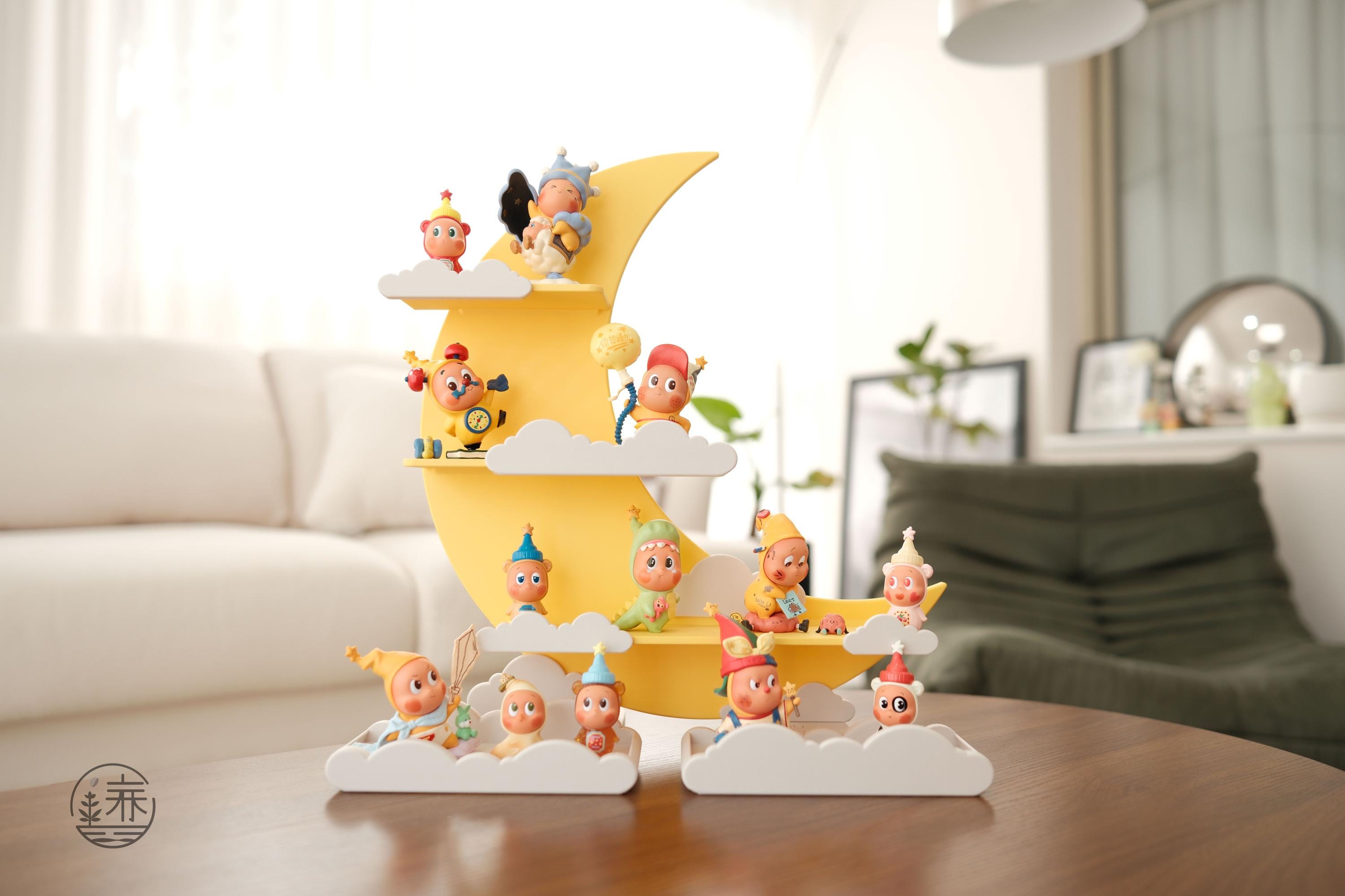 Twinkle Twinkle Display Shelf Stand House - Moon and Cloud Series - made by CG